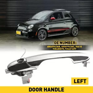 フロント左側外装ドアパネルハンドル 2019 フィアット 500 1957 レトロ版 Front Left Side Exterior Door Panel Handle For 2019 Fiat 500 1957 Retro Edition 【並行輸入品】