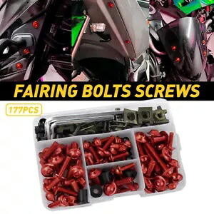 レッドオートバイ完全なフェアリングボルトキットボディネジセット交換用アクセサリー Red Motorcycle Complete Fairing Bolt Kit Body Screw Set Replacement Accessories 【並行輸入品】 35,035円