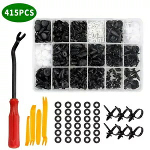 415 個バンパー車クリップリテーナープラスチックリベットプッシュファスナーリテーナーキット 415PCS Bumper Car Clips Retainer Plastic Rivets Push Fasteners Retainer Kit 【並行輸入品】