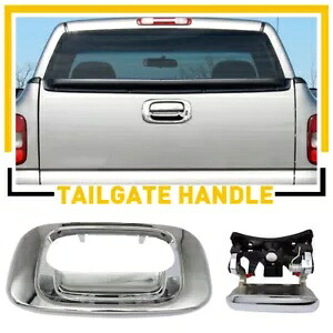 クローム リア テールゲート ハンドル & ベゼル セット 1999-2007 GMC シエラ 1500 2500 3500 用 Chrome Rear Tailgate Handle & Bezel Set For 1999-2007 GMC Sierra 1500 2500 3500 【並行輸入品】