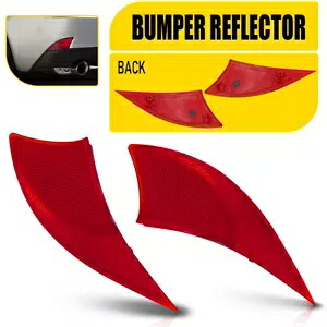 2X レッドレンズリア左右バンパーリフレクターカバー 2014-2015 レクサス IS250 2X Red Lens Rear Left & Right Bumper Reflector Cover For 2014-2015 Lexus IS250 【並行輸入品】