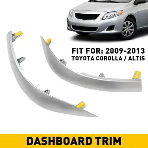 09-13 トヨタカローラ車上部中央ダッシュボードカバーストリップ左右 For 09-13 Toyota Corolla Car Upper Central Dashboard Cover Strip Left Right 【並行輸入品】