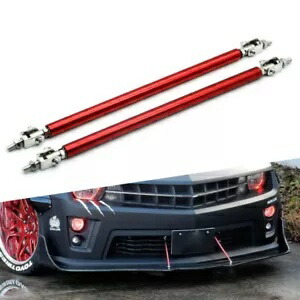 2/4x ユニバーサル調整可能なフロントバンパーリップスプリッターストラットロッドタイサポートバー C 2/4x Universal Adjustable Front Bumper Lips Splitter Strut Rod Tie Support Bar C 【並行輸入品】