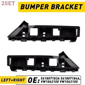 2 セット左右サイドバンパーサポートブラケット 12-15 フォルクスワーゲン パサート 56180 用 2set Left & Right Side Bumper Support Brackets For 12-15 Volkswagen Passat 56180 【並行輸入品】