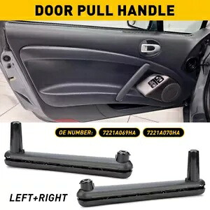 インテリアドアプルハンドルブラック 2006-2012 三菱エクリプスフロント右 Interior Door Pull Handle Black For 2006-2012 Mitsubishi Eclipse Front Right 【並行輸入品】
