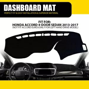 ホンダ アコード 2013 2014 2015-2017 ダッシュカバー黒マットダッシュマットダッシュボード T For Honda Accord 2013 2014 2015-2017 Dash Cover Black Mat Dashmat Dashboard T 【並行輸入品】