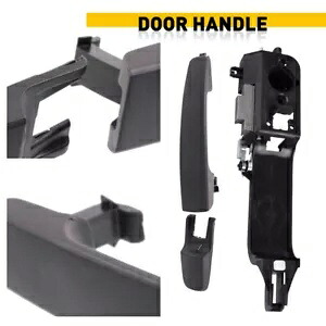 外装フロント RH 助手席ドアハンドル & ブラケットフォード フォーカス 2008-2011 ブラック Exterior Front RH Passenger Door Handle & For Bracket Ford Focus 2008-2011 Black 【並行輸入品】