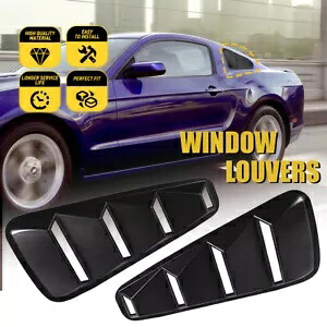 2x フィット 2005 - 2014 フォード マスタング クーペ /2-DR 1/4 クォーターサイドウィンドウルーバーカバー 2x Fit 2005 - 2014 Ford Mustang Coupe /2-DR 1/4 Quarter Side Window Louver Cover 【並行輸入品】