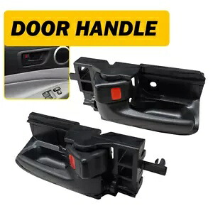 2003-08 トヨタ カローラ & マトリックス ブラック インサイド ドア ハンドル アームレスト 左右 For 2003-08 Toyota Corolla & Matrix Black Inside Door Handle Armrest Left Right 【並行輸入品】