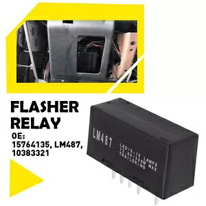 LED フラッシャーリレーターンシグナルウインカーライト 2003-2006 キャデラック エスカレードに適合 LED Flasher Relay Turn Signal Blinker Light Fits For 2003-2006 Cadillac Escalade 【並行輸入品】