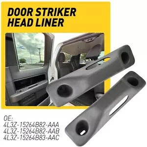 1 ペアグレーインナートリムカバーフィット 2004-08 フォード F150 アッパードアストライカーヘッドライナー 1 Pair Gray inner Trim Cover Fit 2004-08 Ford F150 Upper Door Striker Head Liner 【並行輸入品】