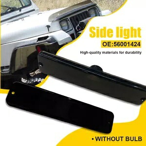 スモークフロントバンパーフェンダーサイドマーカーライトハウジング 87-95 ジープラングラー YJ Smoked Front Bumper Fender Side Marker Light Housings For 87-95 Jeep Wrangler YJ 【並行輸入品】 34,320円
