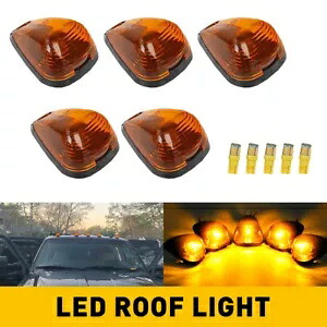 5X LED アンバーマーカールーフキャブライトキット 99-16 フォード F250 F350 F450 スーパーデューティー用 5X LED Amber Marker Roof Cab Lights Kit For 99-16 Ford F250 F350 F450 Super Duty 【並行輸入品】