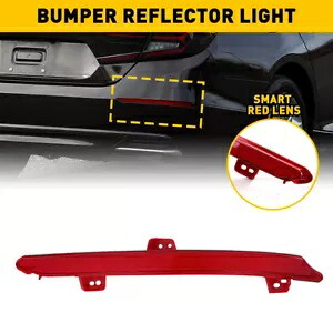 1X 右リアレッドリフレクターバンパーライトマーカーカバーホンダアコード 2018-2022 1X Right Rear Red Reflector Bumper Light Marker Cover For Honda Accord 2018-2022 【並行輸入品】