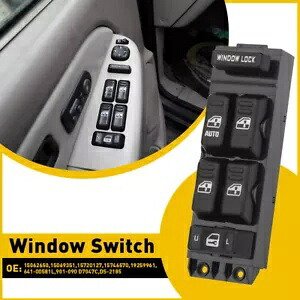 フィット 01-02 シボレー シルバラード シエラ 運転席側パワー ウィンドウ マスター コントロール スイッチ FIT 01-02 CHEVY Silverado Sierra Driver Side Power Window Master Control Switch 【並行輸入品】