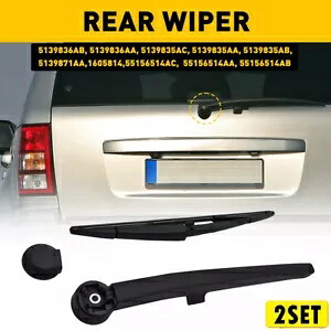 2 セット リア フロントガラス ワイパー アーム & ブレード ジープ グランドチェロキー OVERLAND ABS 5139用 2Set Rear Windshield Wiper Arm & Blade for Jeep Grand Cherokee OVERLAND ABS 5139 【並行輸入品】