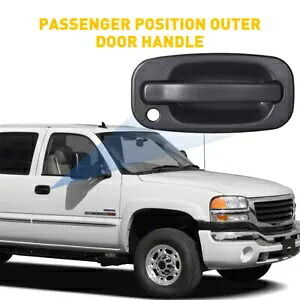 シボレー GMC 用ドアアウトサイドハンドル外装フロントブラック助手席側右 RH Door Outside Handle Exterior Front Black Passenger Side Right RH for Chevy GMC 【並行輸入品】