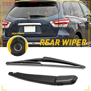 リアワイパーアーム & ブレード 2 セット 28780-3JA0A 2013-2019 日産ローグ用 Rear Windshield Wiper Arm & Blade 2Set 28780-3JA0A For 2013-2019 Nissan Rogue 【並行輸入品】