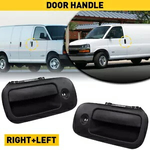 アウトサイドフロントドアハンドルセット LH RH 1996-2009 シボレー エクスプレス GMC サバナ バン用 Outside Front Door Handles Set LH RH for 1996-2009 Chevy Express GMC Savana Van 【並行輸入品】