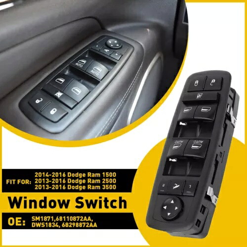 2012-2016 クライスラー タウン カントリー グランド キャラバン ウィンドウ スイッチ ドライバー 3 ピン用 For 2012-2016 Chrysler Town Country Grand Caravan Window Switch Driver 3 Pins 【並行輸入品】