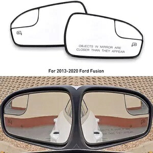フォード左 2013-2020 フュージョン ドライバー右後部助手席ミラーガラス加熱 2 に適合 Fit Ford Left 2013-2020 Fusion Driver Right Rear Passenger Mirror Glass Heated 2 【並行輸入品】