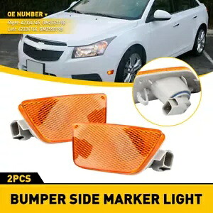 AUXITO アンバー LED サイドターンマーカー信号灯バンパーランプシボレークルーズ用 AUXITO Amber LED Side Turn Marker Signal Lights Bumper Lamp For Chevy Cruze 【並行輸入品】