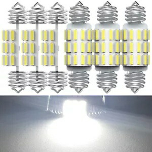 6 個車 C5W 12V 31-36 ミリメートル LED インジケータライトパイロットダッシュダッシュボード警告 La 6PCS Car C5W 12V 31-36mm LED Indicator Light For Pilot Dash Dashboard Warning La 【並行輸入品】