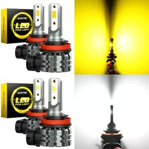 ペア AUXITO H8 H11 H9 フォグライト アンバー/ホワイト 超高輝度 LED 駆動バルブ Canbus Pair AUXITO H8 H11 H9 Fog Light Amber/White Super Bright LED Driving Bulb Canbus 【並行輸入品】