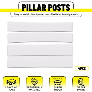 ピラーポストドアウィンドウカバー 4X クロームフィットキャデラック エスカレード 2007 2008-2014 Pillar Post Door Window Covers 4X Chrome Fit Cadillac Escalade 2007 2008-2014 【並行輸入品】