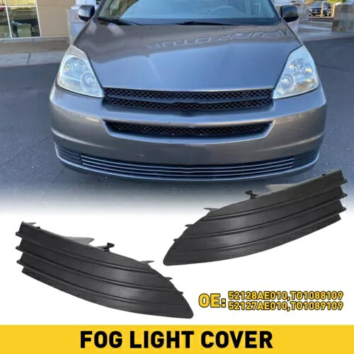2004-2005 トヨタ シエナ用フォグライトカバー左右 LH RH キットカーアクセサリー For 2004-2005 Toyota Sienna Fog Light Cover Left Right LH RH Kit Car Accessories 【並行輸入品】
