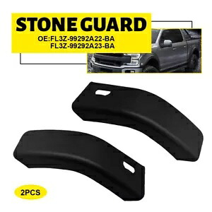 2x フィットフォード F-150 F250 350 スーパーデューティ右左フロントベッドストーンガードディフレクター 2x Fit Ford F-150 F250 350 Super Duty right Left front bed Stone Guard Deflector 【並行輸入品】