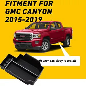 カーセンターストレージコンソールオーガナイザーボックストレイブラック GMC キャニオン 2015-2019 Car Center Storage Console Organizer Box Tray Black For GMC Canyon 2015-2019 【並行輸入品】