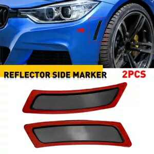 スモークサイドマーカーライトフロントバンパーリフレクター 2011-2016 BMW 5 シリーズ F10 Smoked Side Marker Light Front Bumper Reflectors For 2011-2016 BMW 5 Series F10 【並行輸入品】