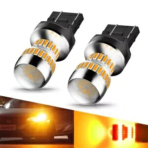 AUXITO 7443 7440 アンバー LED ターンライト信号電球ハイパーフラッシュなし CANBUS AUXITO 7443 7440 Amber LED Turn Light Signal Bulbs Hyper No Flash CANBUS 【並行輸入品】