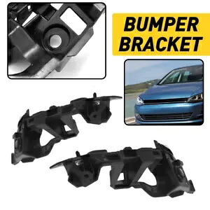バンパーブラケット 2015-2016 フォルクスワーゲン GTI ゴルフ用 セット 2 フロント左右 Bumper Bracket For 2015-2016 Volkswagen GTI Golf of Set 2 Front Left & Right 【並行輸入品】