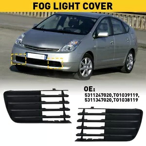2x フロントバンパーライトフォグカバーランプアウターグリル 5311247020 トヨタ プリウス用 2x Front Bumper Light Fog Covers Lamp Outer Grilles 5311247020 For Toyota Prius 【並行輸入品】 33,605円