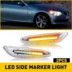 2X LED フロントフェンダーサイドマーカーライトアセンブリ BMW X1 X3 E93 E92 E91 E90 2X LED Front Fender Side Marker Lights Assembly For BMW X1 X3 E93 E92 E91 E90 【並行輸入品】 34,320円
