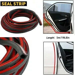 D 形状黒ゴムシールフードドアガードトリム成形プロテクター車のストリップ D Shape Black Rubber Seal Hood Doorge Guard Trim Molding Protector Car Strip 【並行輸入品】