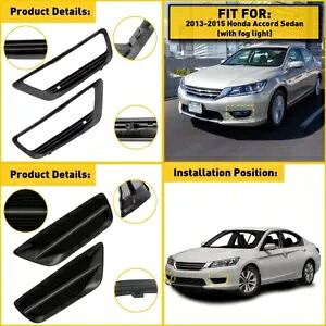 2X フォグライト カバー トリム ベゼル 71112T2AA10 2013-2015 ホンダ アコード LX EX EX-L 2X Fog Light Cover Trim Bezel 71112T2AA10 For 2013-2015 Honda Accord LX EX EX-L 【並行輸入品】