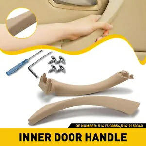 助手席側内側外側ドアパネルハンドルトリムプルカバー BMW E90 328i BE Passenger Side Inner Outer Door Panel Handle Trim Pull Cover For BMW E90 328i BE 【並行輸入品】