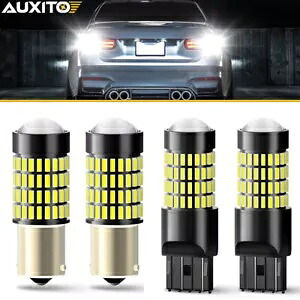 AUXITO 1156/3157/7443/PSX24W リバースライト Canbus バックアップ電球 パーキング DRL ホワイト AUXITO 1156/3157/7443/PSX24W Reverse Light Canbus Backup Bulbs Parking DRL White 【並行輸入品】