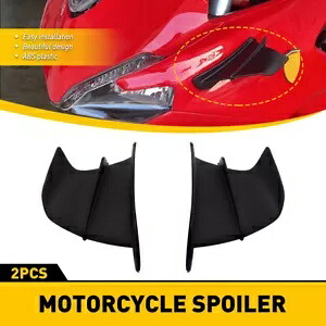 オートバイ用空力スポイラーサイドウイングレットエアディフレクターウイングトリムキット Aerodynamic Spoiler Side Winglets Air Deflector Wing Trims Kit for Motorcycle 【並行輸入品】
