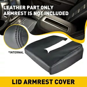 センターコンソールアームレスト蓋カバー ブラックレザー 2007-2013 シボレーアバランチ用 Center Console Armrest Lid Cover Black Leather For 2007-2013 Chevy Avalanche 【並行輸入品】