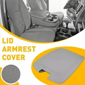 カーセンター蓋コンソールアームレストカバーグレーレザー 2013-2018 ダッジラム 1500 Car Center Lid Console Armrest Cover Gray Leather For 2013-2018 Dodge Ram 1500 【並行輸入品】