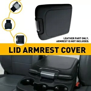センターコンソール蓋アームレストジャンプシートカバー 2013-2018 ダッジラムレザーブラック Center Console Lid Armrest Jump Seat Cover For 2013-2018 Dodge Ram Leather Black 【並行輸入品】