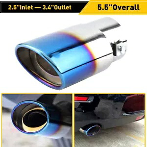 自動車の排気管リアチップテールスロートマフラーステンレス鋼交換用 D Auto Car Exhaust Pipe Rear Tip Tail Throat Muffler Stainless Steel Replacement D 【並行輸入品】