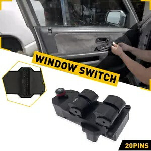 マスターウィンドウコントロールドアパワースイッチ 2002-2006 ホンダ CR-V 運転席側に適合 Master Window Control Door Power Switch Fit for 2002-2006 Honda CR-V Driver Side 【並行輸入品】