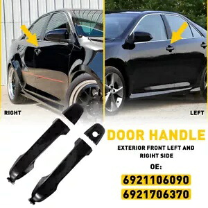 外側後部フロントハンドルドア左または右 2012-2017 トヨタ カムリ ブラック Outside Rear Front Handle Door Left or Right For 2012-2017 Toyota Camry Black 【並行輸入品】