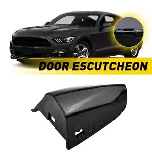 15-22 フォード マスタング用 ブラック ドライバー ドア ハンドル キー キャップ カバー FR3Z-63218A15AAPTM For 15-22 Ford Mustang Black Driver Door Handle Key Cap Cover FR3Z-63218A15AAPTM 【並行輸入品】