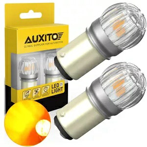 AUXITO 2X 1157 BAY15D アンバーイエロー LED ターンシグナルパーキング電球エラーフリー AUXITO 2X 1157 BAY15D Amber Yellow LED Turn Signal Parking Light Bulb Error Free 【並行輸入品】